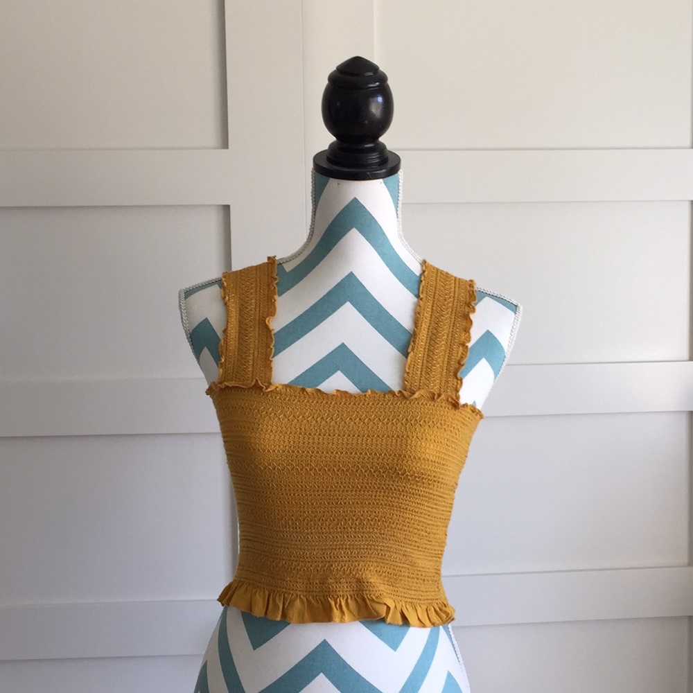 Urban outfitters mustard yellow top
